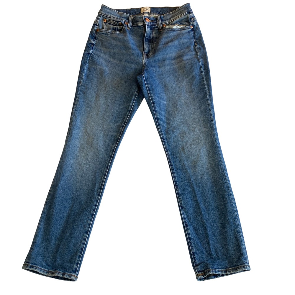 J Crew Denim‎ Jeans Women 25 Slim Boyfriend Jean Medium Wash High Rise Stretch